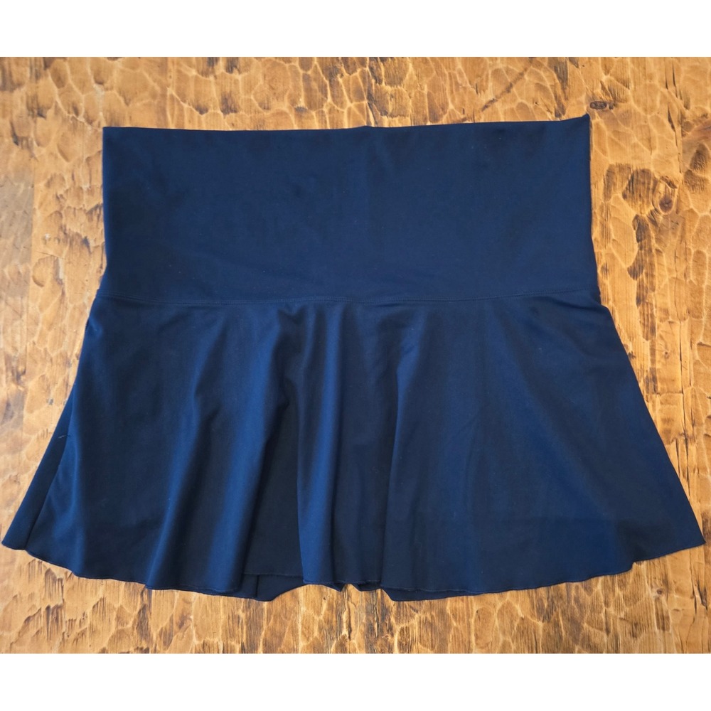 Garage Navy Blue Active Skort Fold Over Waistband Athletic Skirt Shorts XL